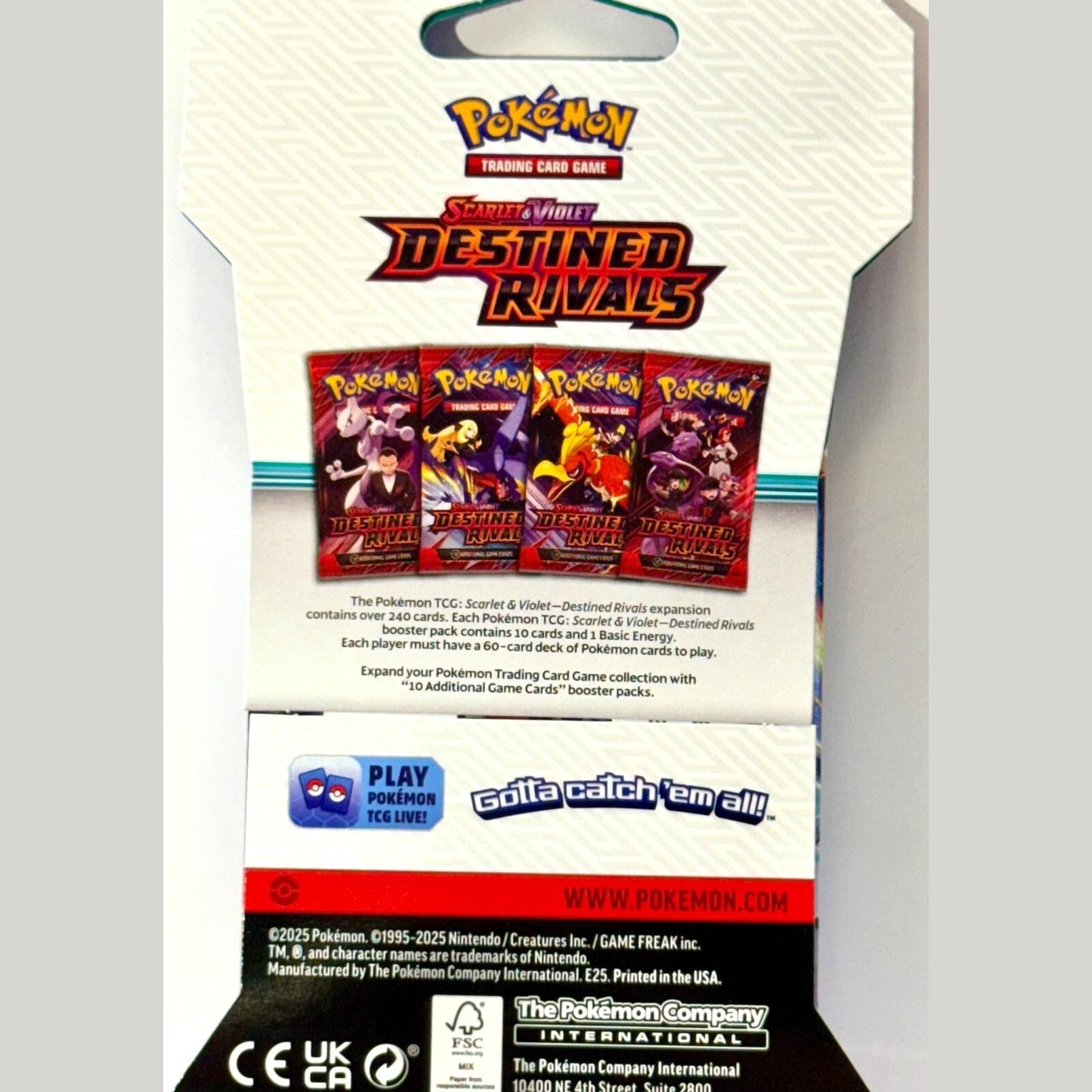 Pokémon TCG: Scarlet & Violet Destined Rivals Booster Pack Sealed