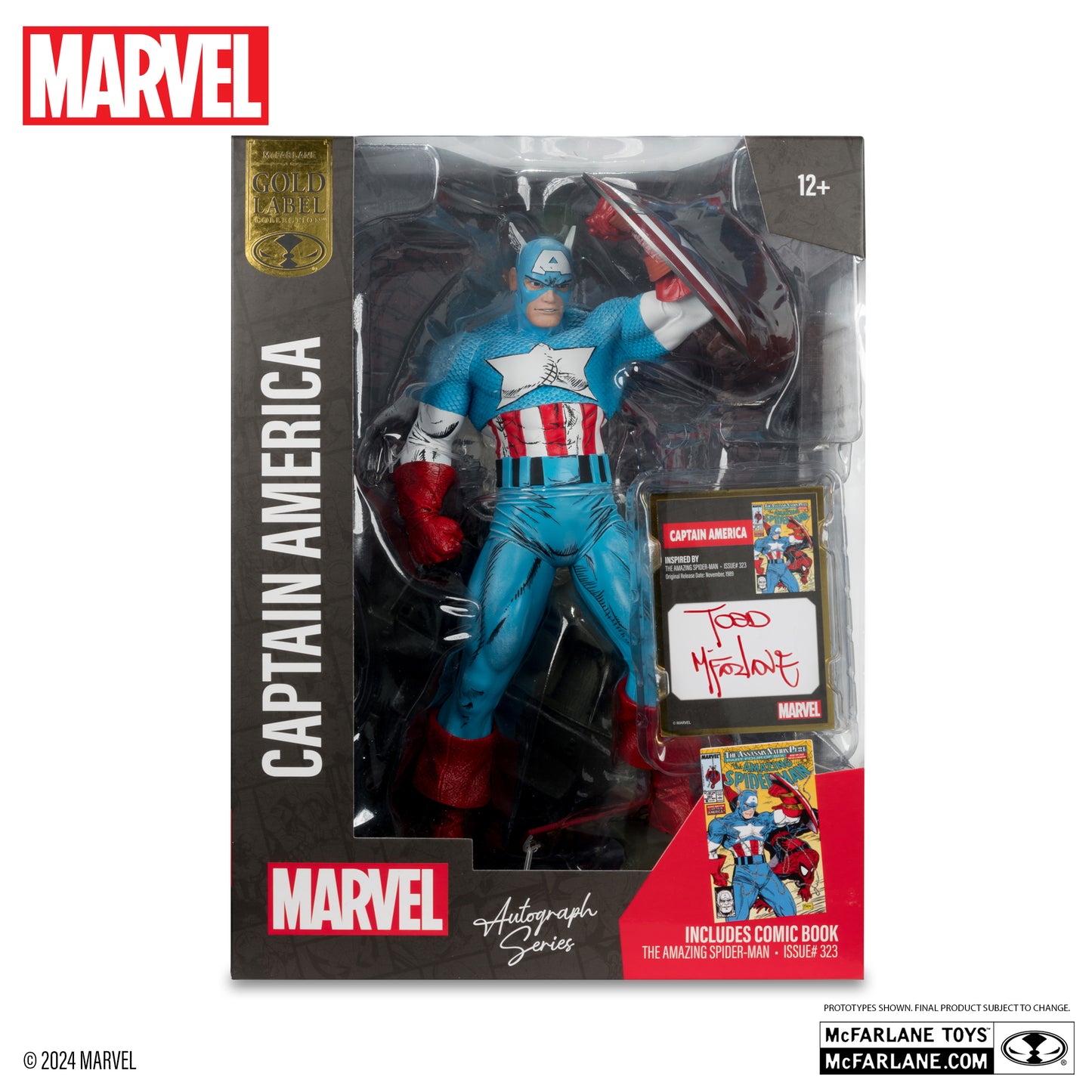 Captain America 1:6th Scale Collectible with Scene & Comic Autograph Series Gold Label