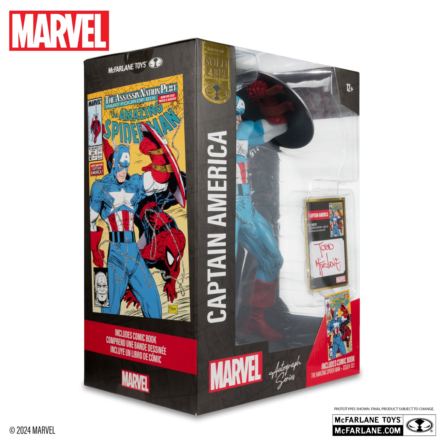 Captain America 1:6th Scale Collectible with Scene & Comic Autograph Series Gold Label