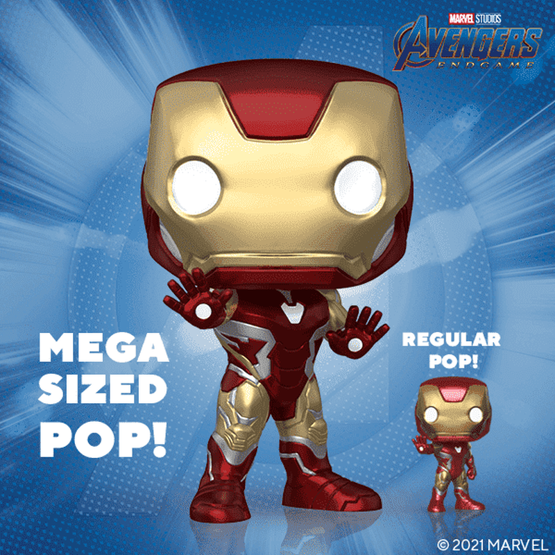 Funko Pop! Vinyl Mega 18": Marvel - Iron Man - Funko Web (Exclusive)
