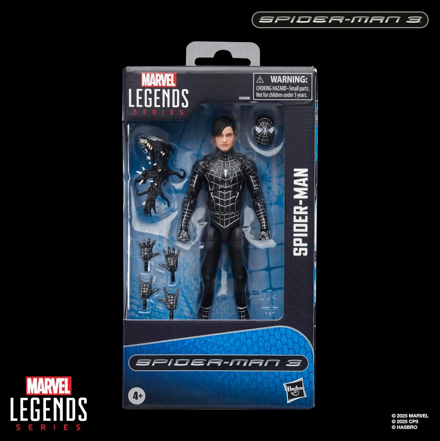 Marvel Legends Series Spider-Man: Spider-Man 3 with Symbiote Accessories 6" Action Figure