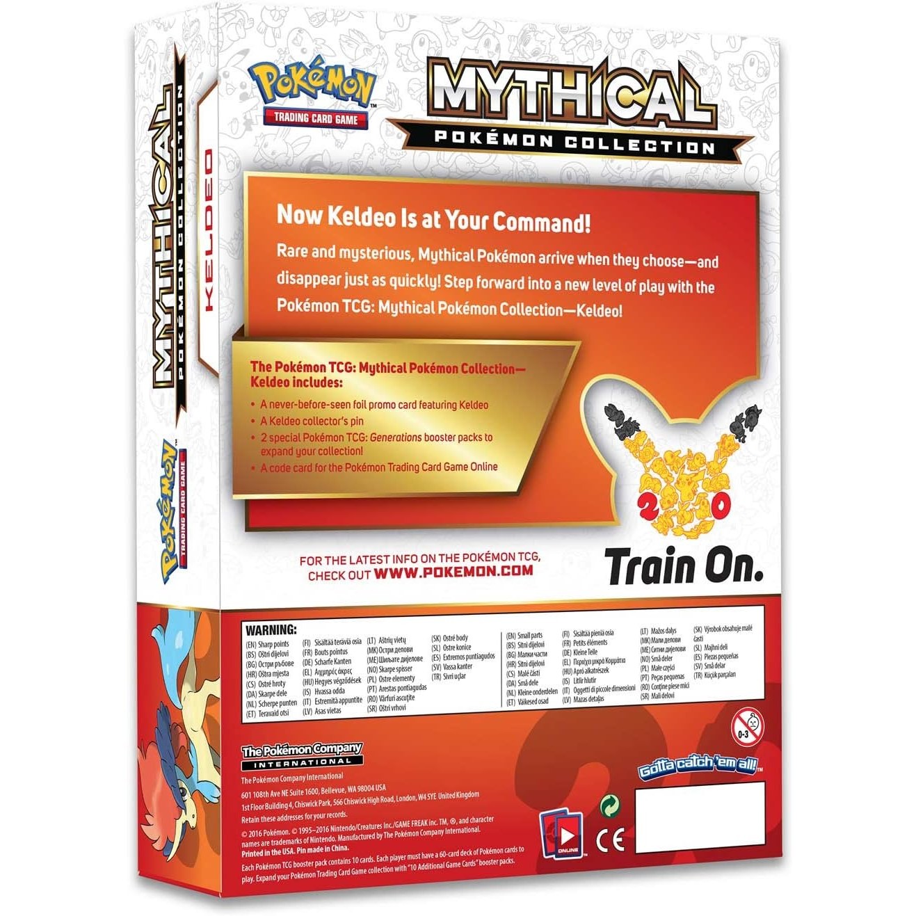 Pokemon Mythical Pokemon Collection Box Keldeo