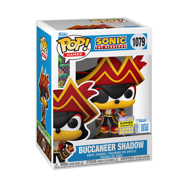 Funko Pop! Games Sonic The Hedgehog - Buccaneer Shadow 2025 Summer Convention # 1079