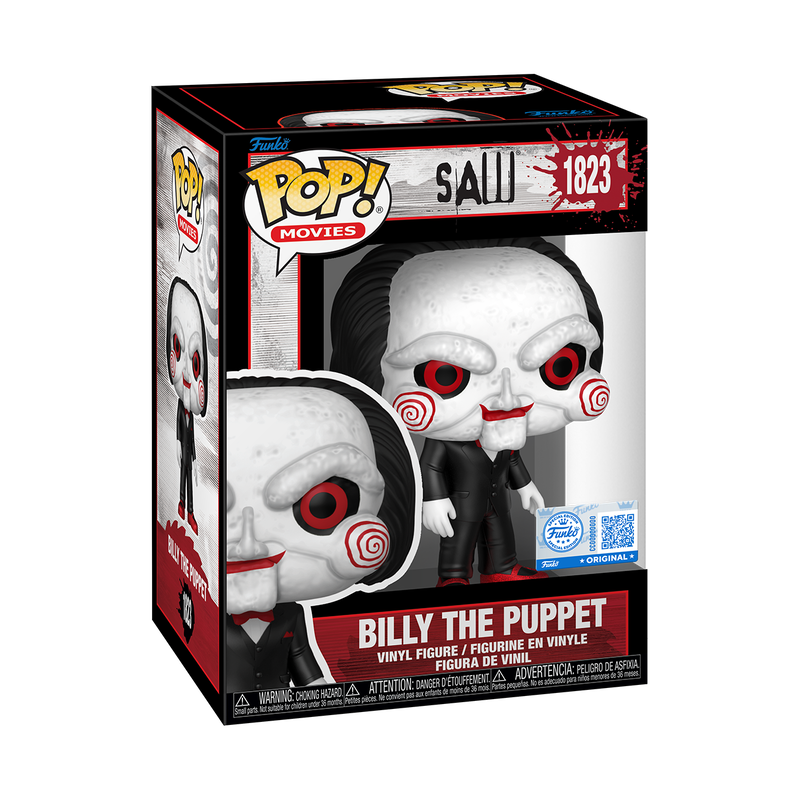 Funko Pop! Movies: Billy the Puppet With Glitter Shoes Hot Topic Exclusive # 1823 With Protector