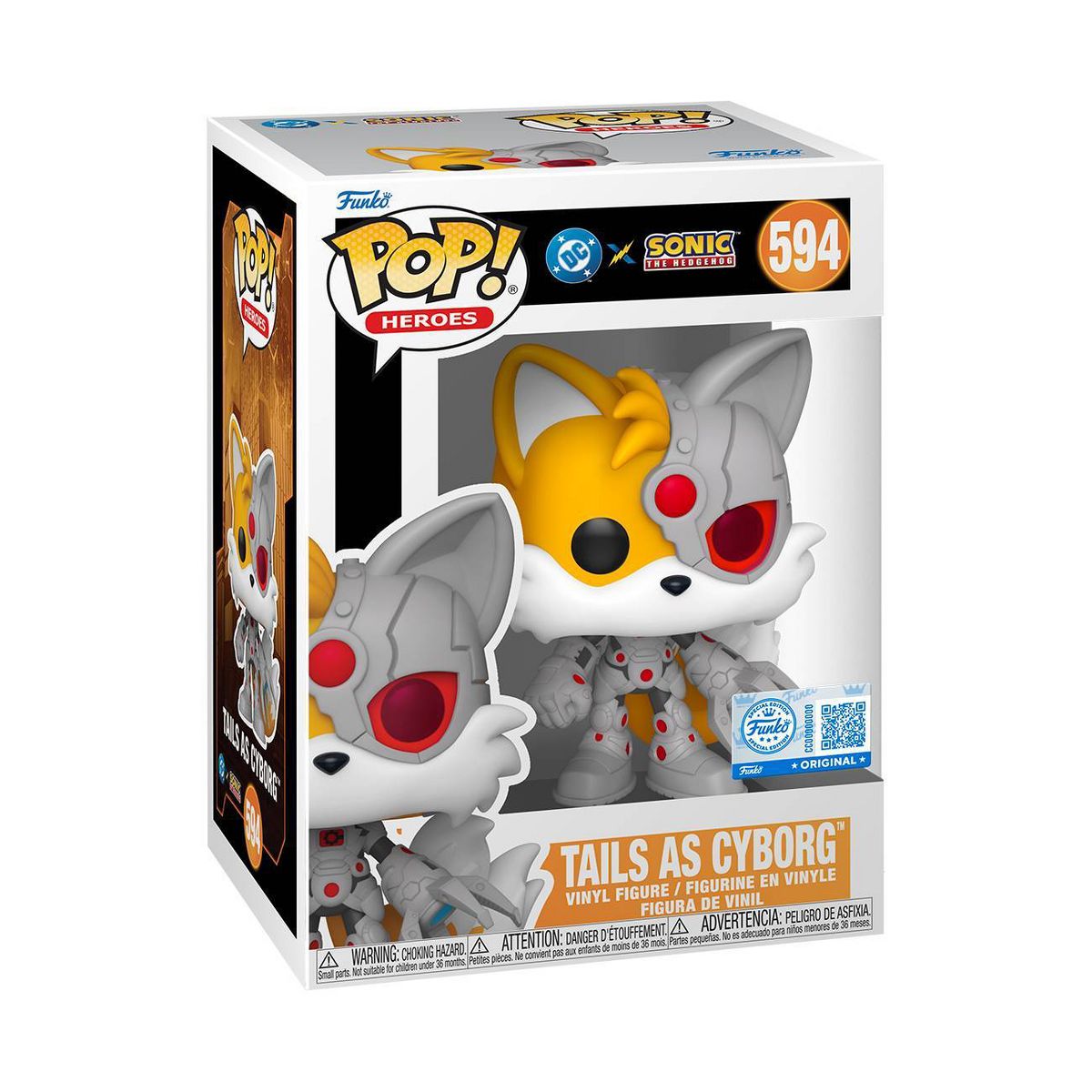 Funko Pop! Heroes - DC Justice League and Sonic Tails / Cyborg # 594