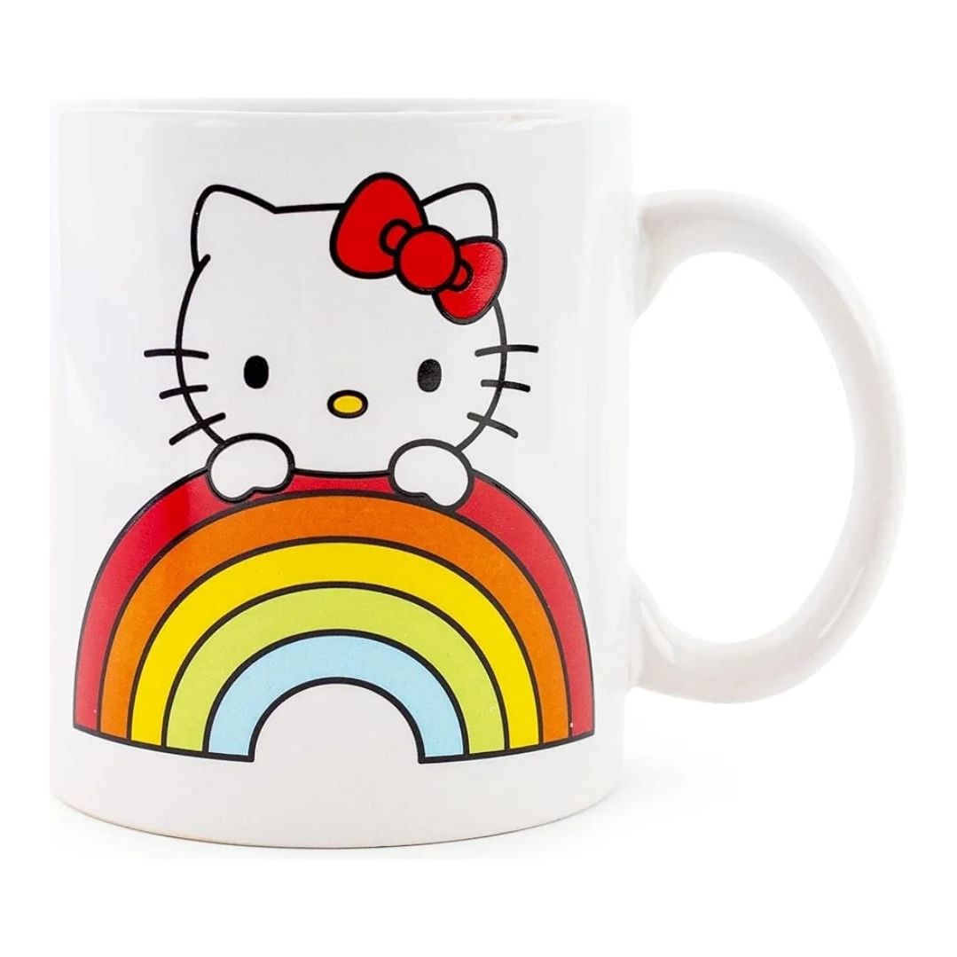 Hello Kitty - Sanrio Hello Kitty Rainbow Peek 20 Ounce Mug