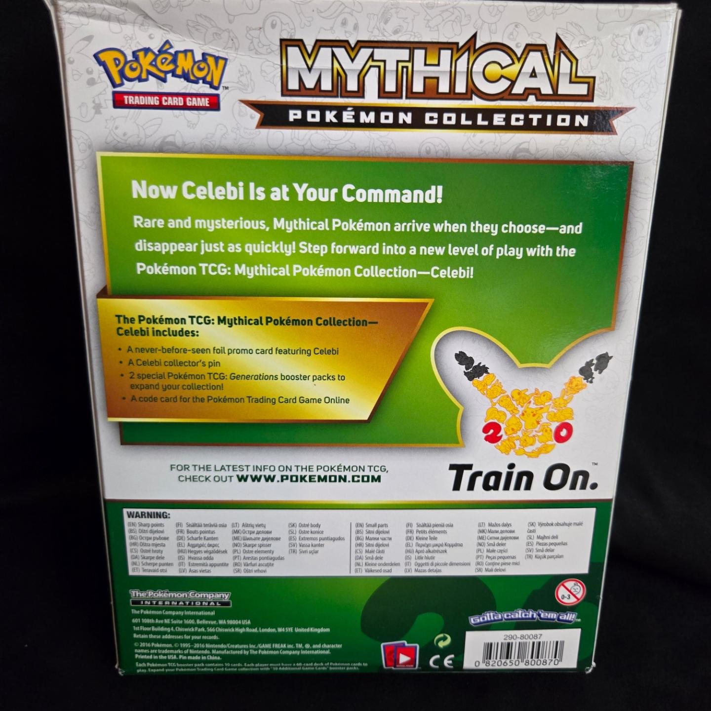 Caja de colección de Pokémon míticos de Pokémon Mew