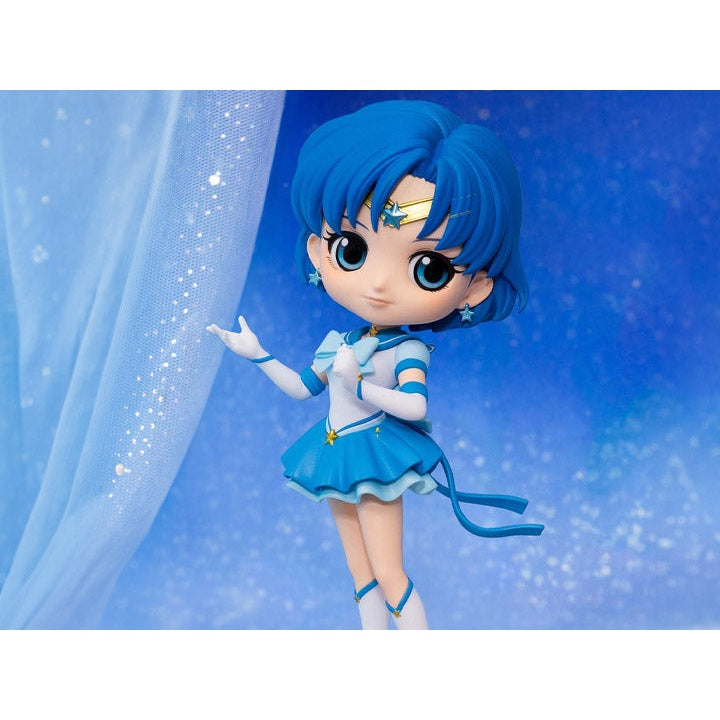 Banpresto Pretty Guardian Sailor Moon Cosmos Q Posket Sailor Mercury (Ver. A)