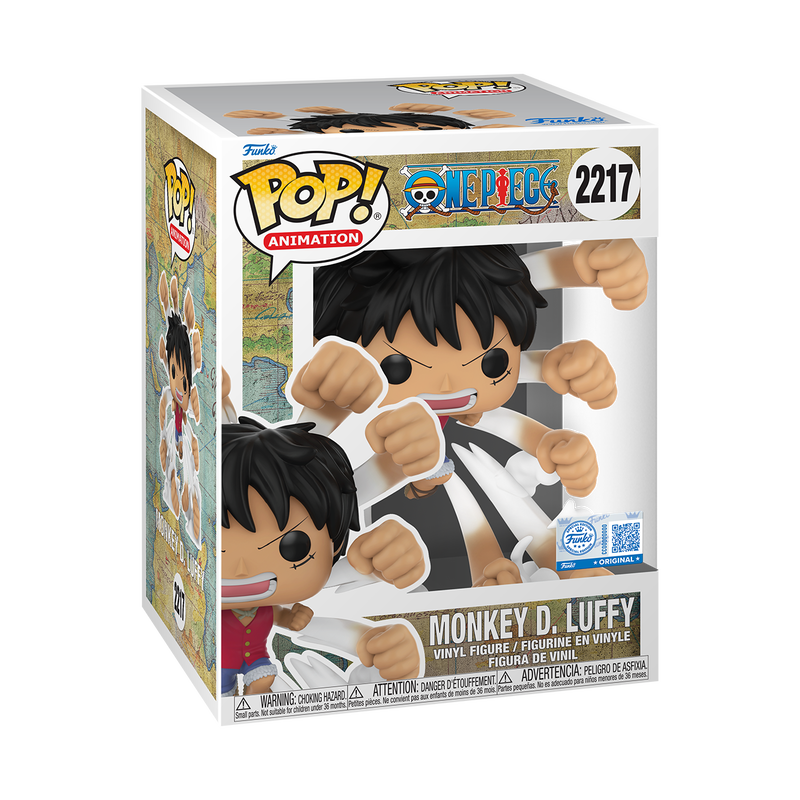 Funko Pop! Animation - Monkey D. Luffy (Gum Gum Gatling) Shared Exclusive #2217
