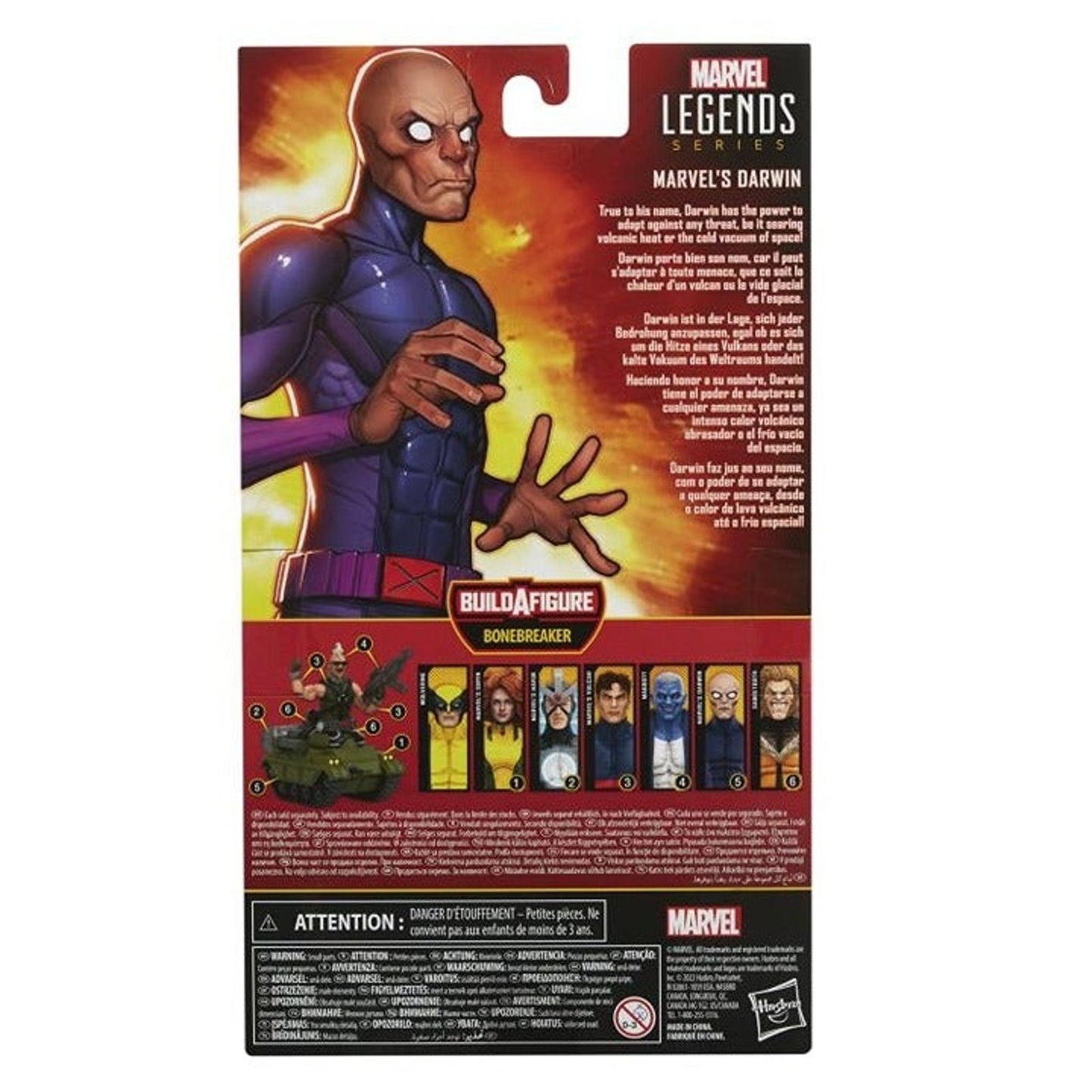 Marvel Legends Series X-Men: Darwin 6" Action Figure (Bonebreaker BAF)