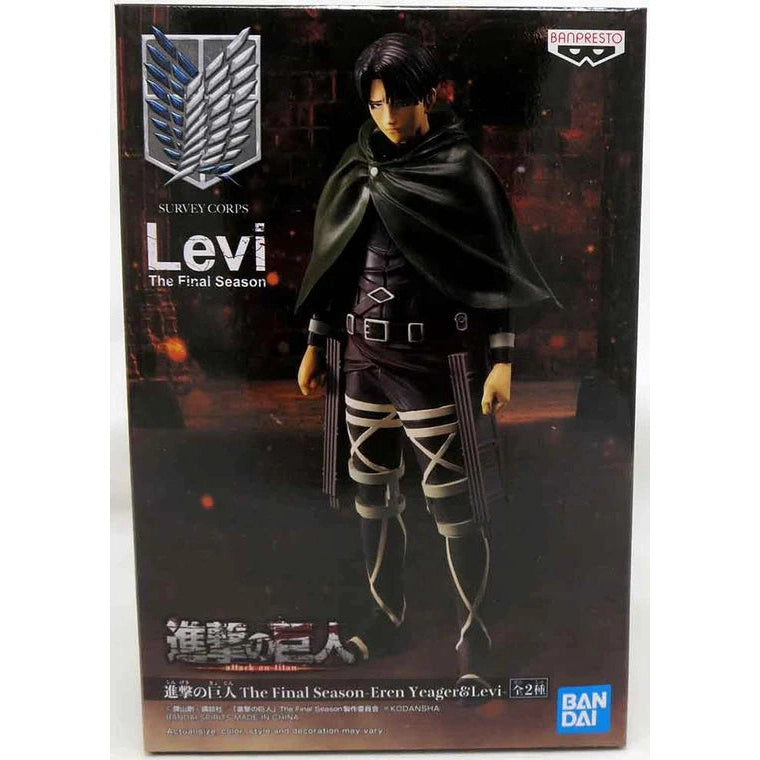 Banpresto Attack On Titan Levi The Final Season Survey Corps Statue