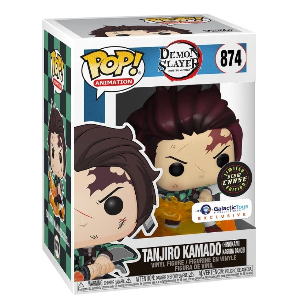 Demon Slayer Tanjiro Kamado (Hinokami Kagura) Galactic Toys Exclusive Chase #874 With Protector