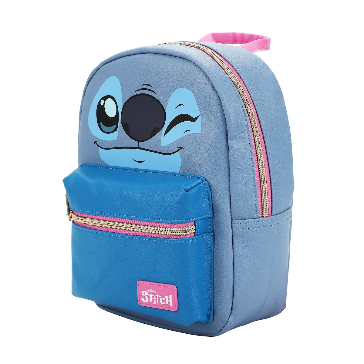 Disney's Stitch Character Face 10.5" Youth Mini Backpack