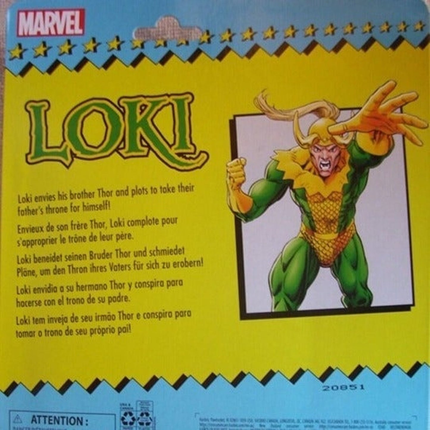 Marvel 2021 Legends Retro Collection Wave 4 Loki