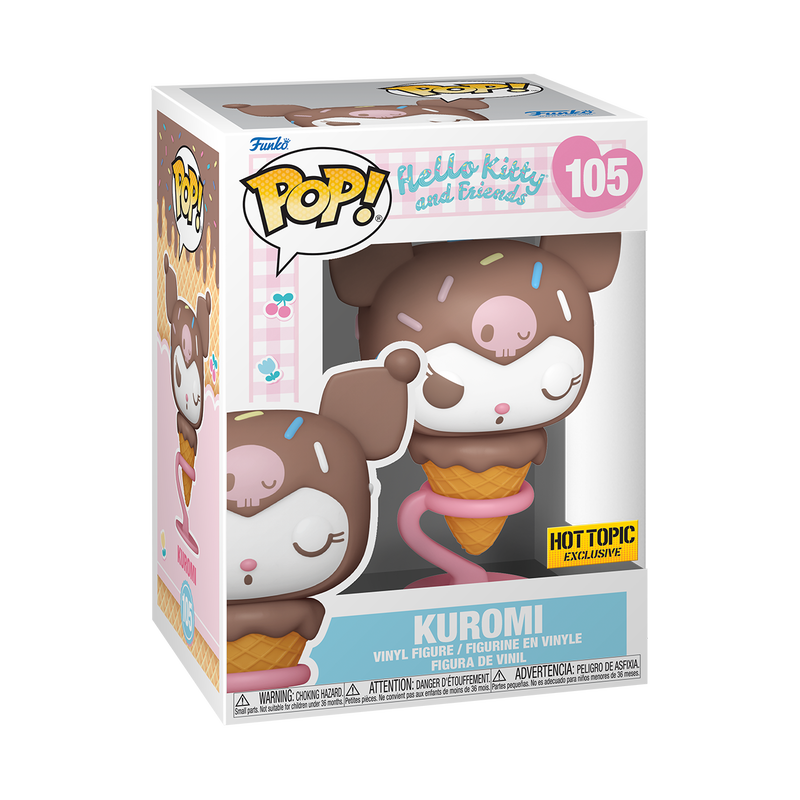 Funko Pop! Hello Kitty And Friends - Kuromi As Ice Cream #105 Exclusive With Protector