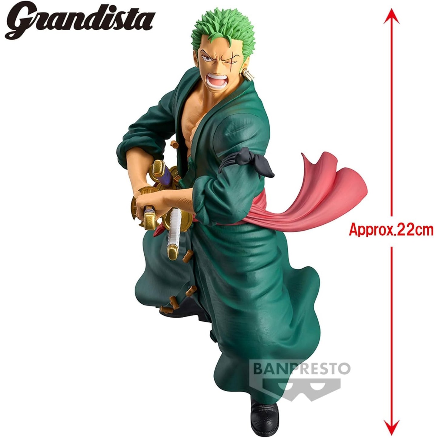 Banpresto - One Piece - Roronoa Zoro, Bandai Spirits Grandista Figure