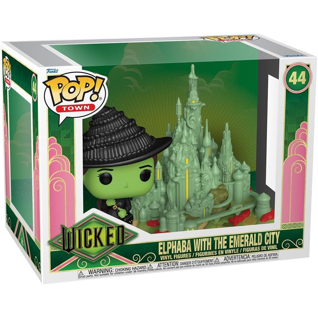 Funko POP Town: Wicked - Elphaba with The Emerald City # 44