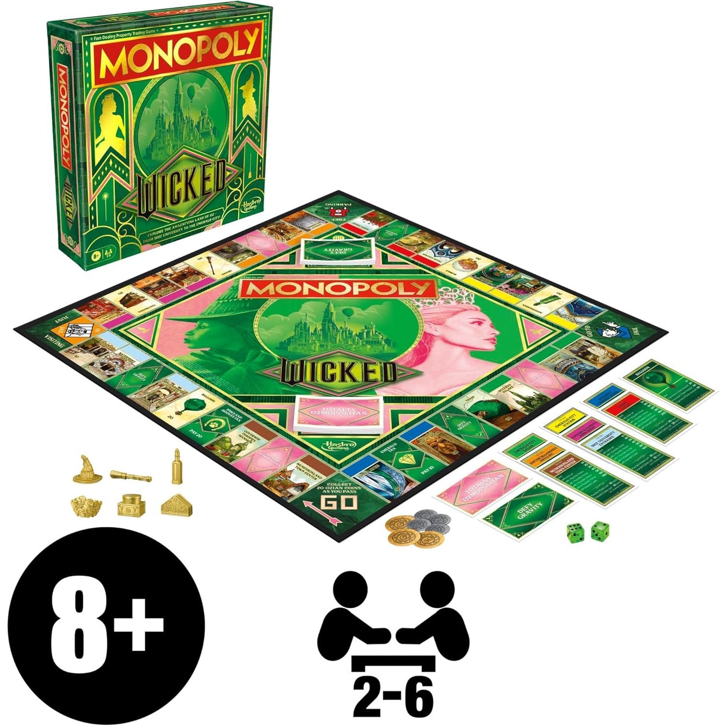 Monopoly Wicked Edition Board Game | Inspired by The Motion Picture