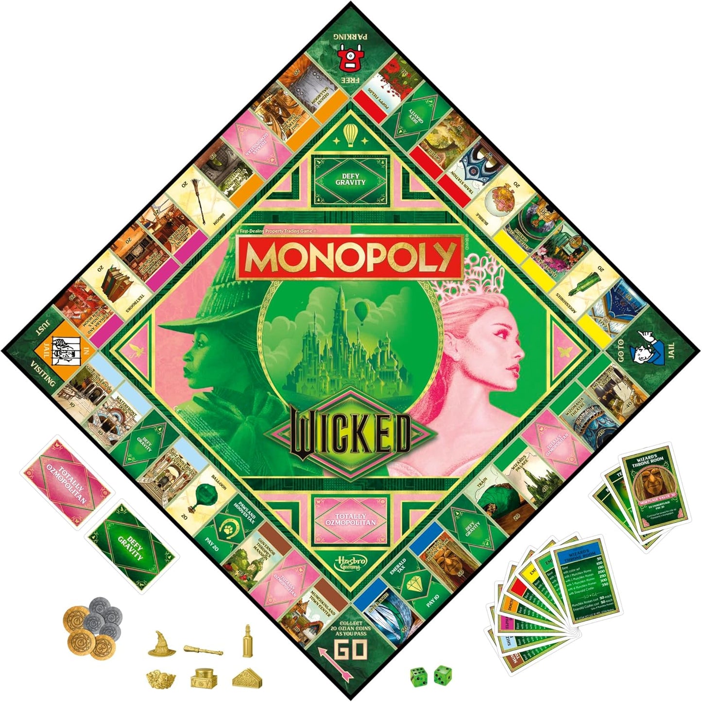 Monopoly Wicked Edition Board Game | Inspired by The Motion Picture