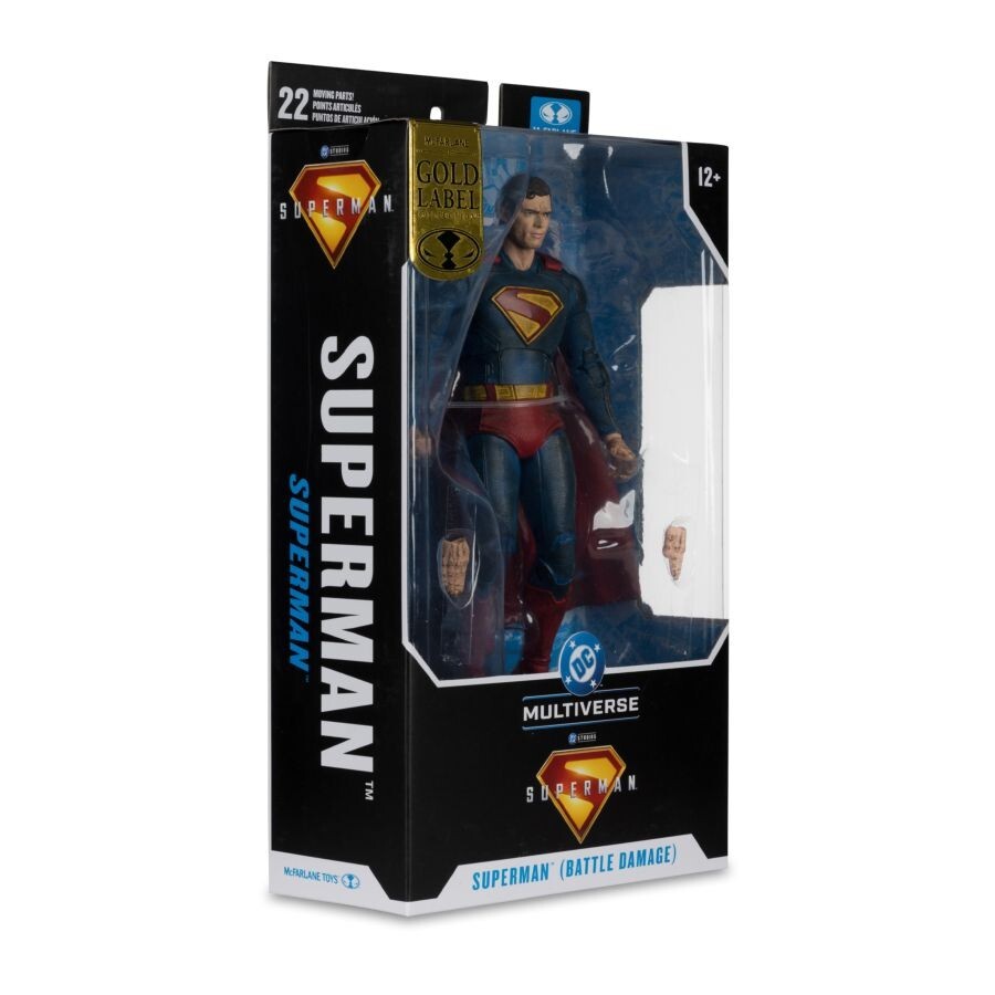 DC Multiverse - Superman Battle Damage Gold Label Figure