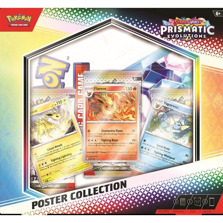 Pokemon TCG Scarlet & Violet Prismatic Evolutions Poster Collection Box