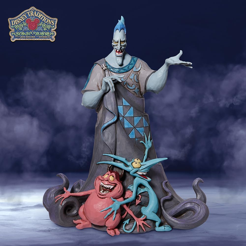 Enesco Disney Traditions by Jim Shore Hercules Hades with Demons Pain and Panic Figurine, 9.25 Inch, Multicolor