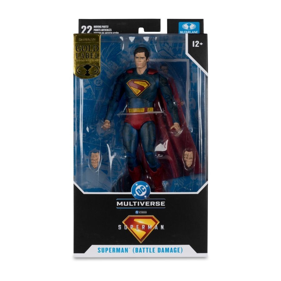 DC Multiverse - Superman Battle Damage Gold Label Figure