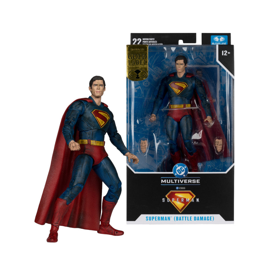 DC Multiverse - Superman Battle Damage Gold Label Figure