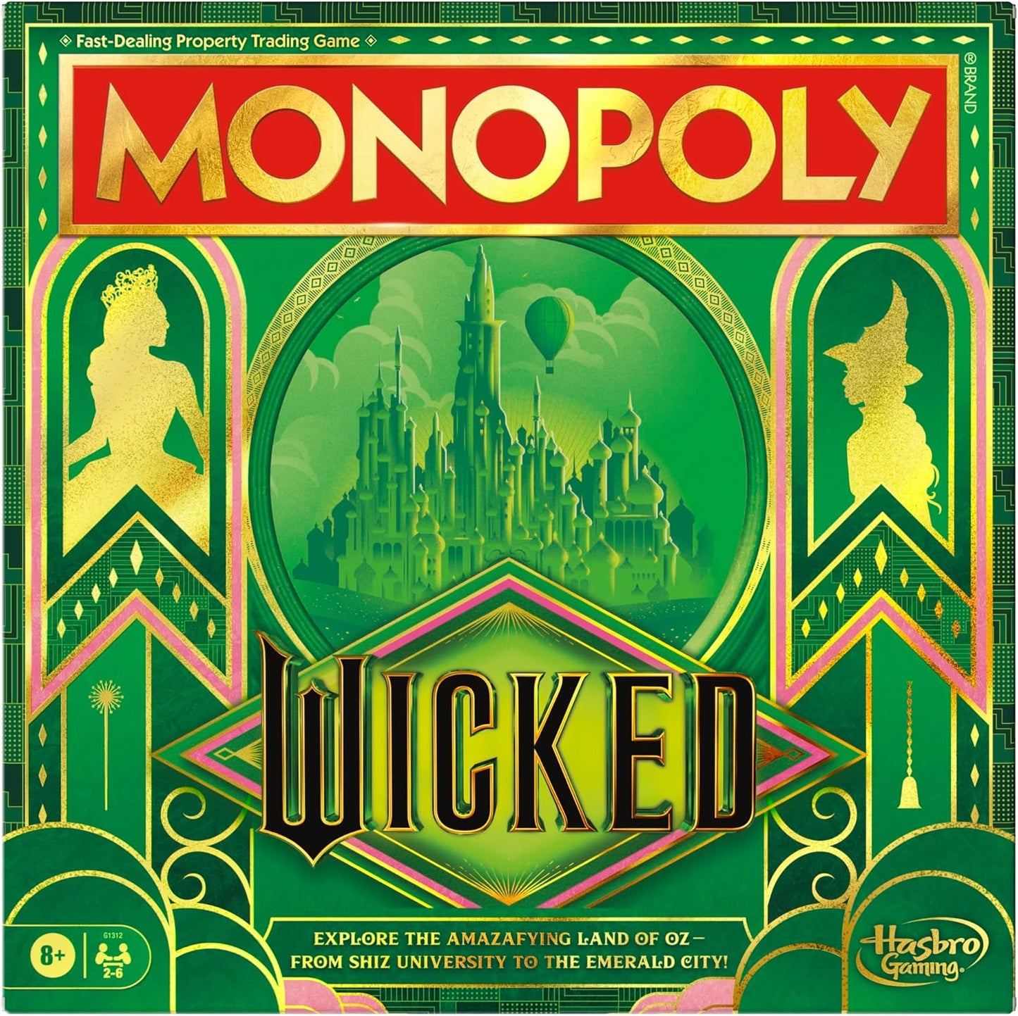 Monopoly Wicked Edition Board Game | Inspired by The Motion Picture
