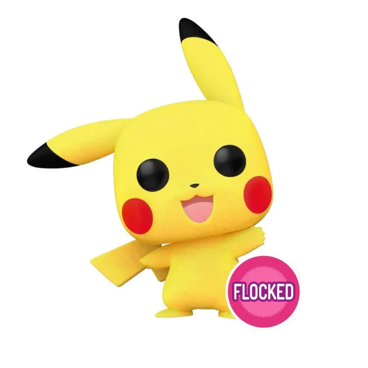 Pokemon - Pikachu Smiling Flocked Only at Zavvi # 553 Funko Pop