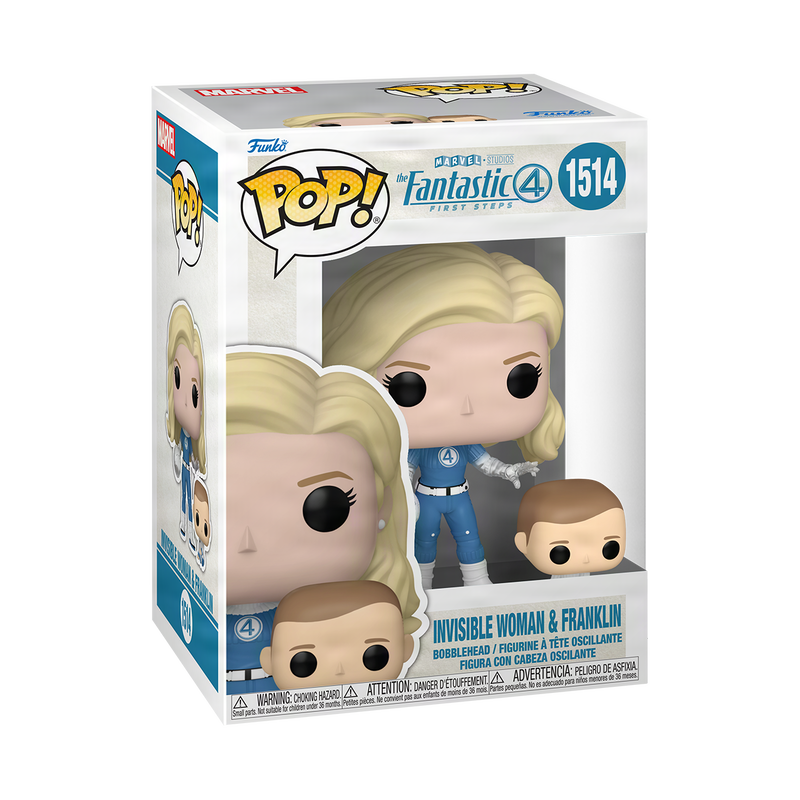 Pop! Fantastic Four First Steps - The Invisible Woman & Franklin #1514 With Protector
