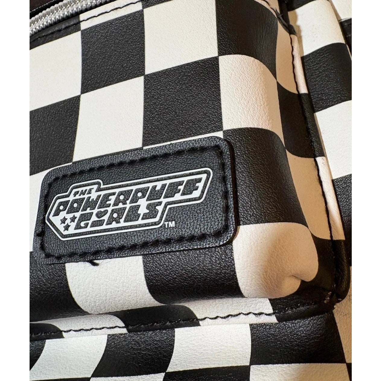 Bioworld Powerpuff Girls Black and White Checkered Mini Backpack
