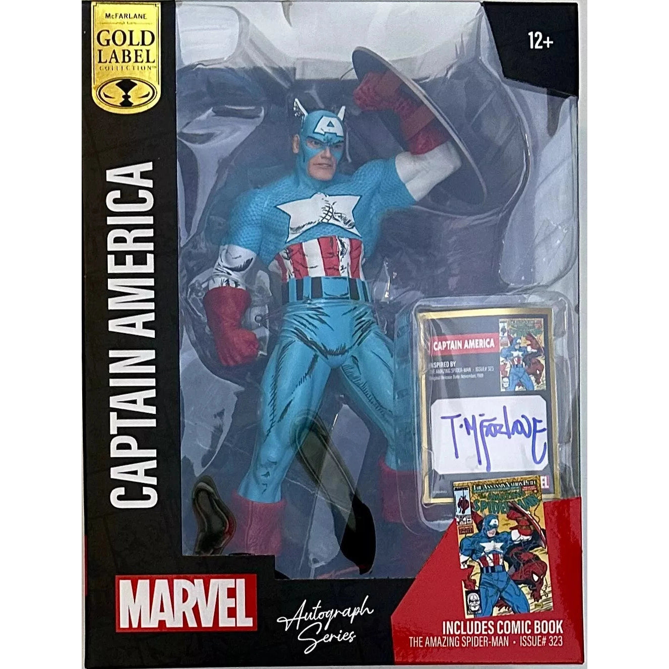 Captain America 1:6th Scale Collectible with Scene & Comic Autograph Series Gold Label