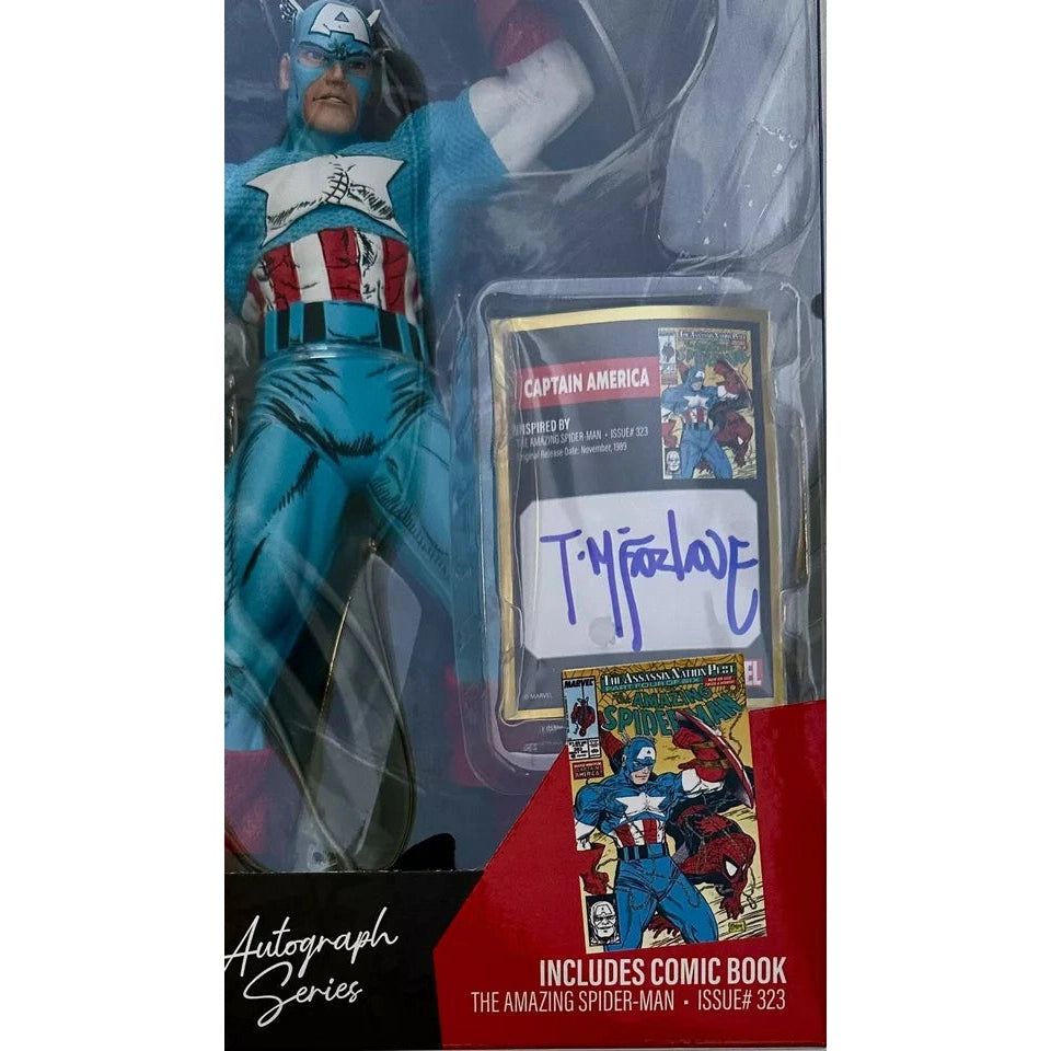 Captain America 1:6th Scale Collectible with Scene & Comic Autograph Series Gold Label