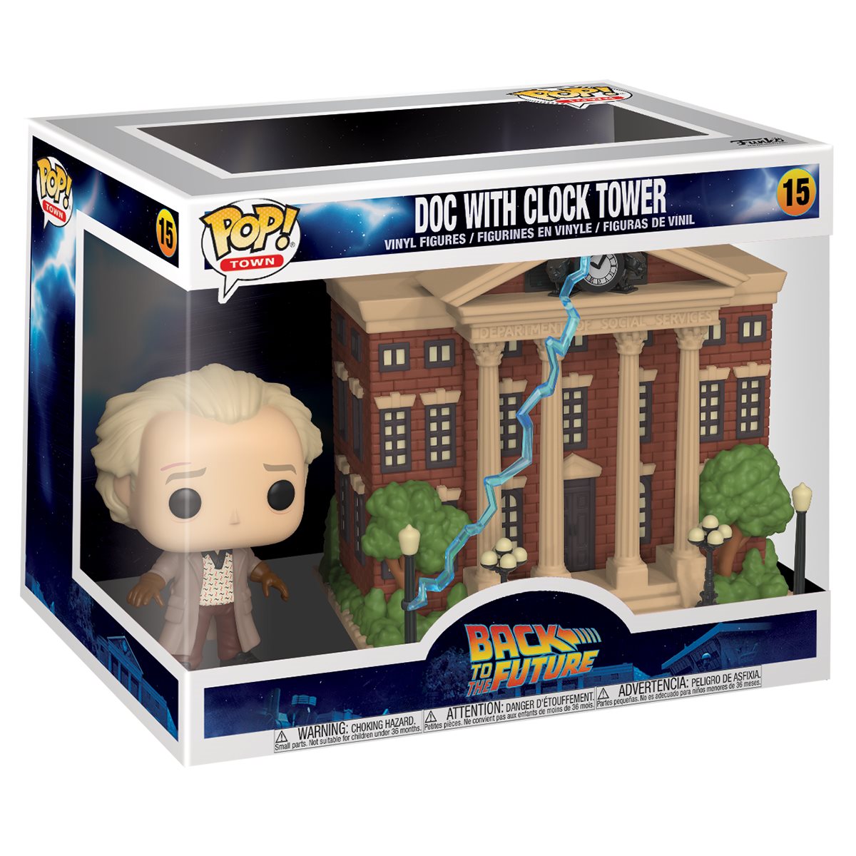 Pop Town! Back to the Future - Doc with Clock Tower #15 Funko Pop