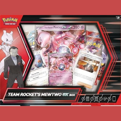 Pokémon TCG: Team Rocket's Mewtwo ex Box