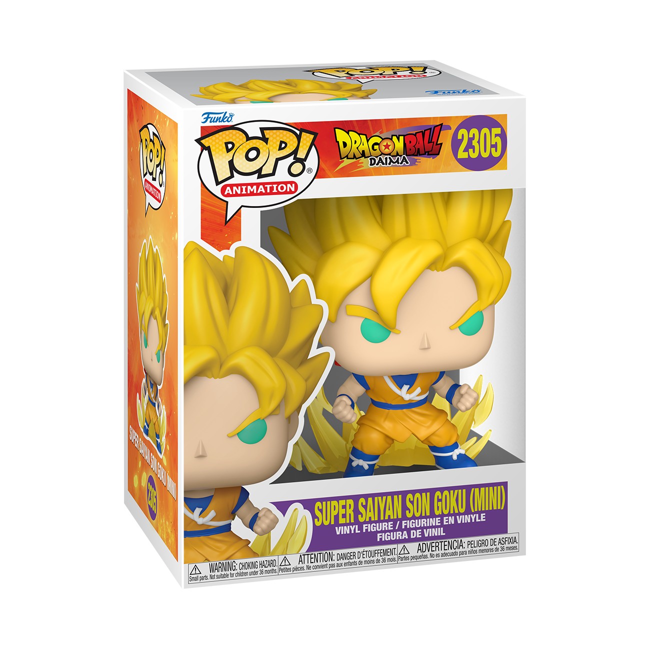 Funko Pop! Animation: Dragon Ball Daima – Super Saiyan Son Goku (Mini) #2305 With Protector