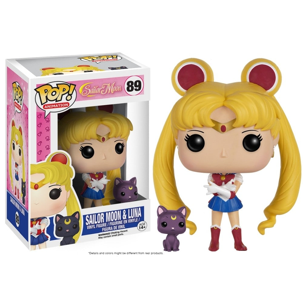 Funko Pop! Animation: Sailor Moon with Luna #89 With Protector