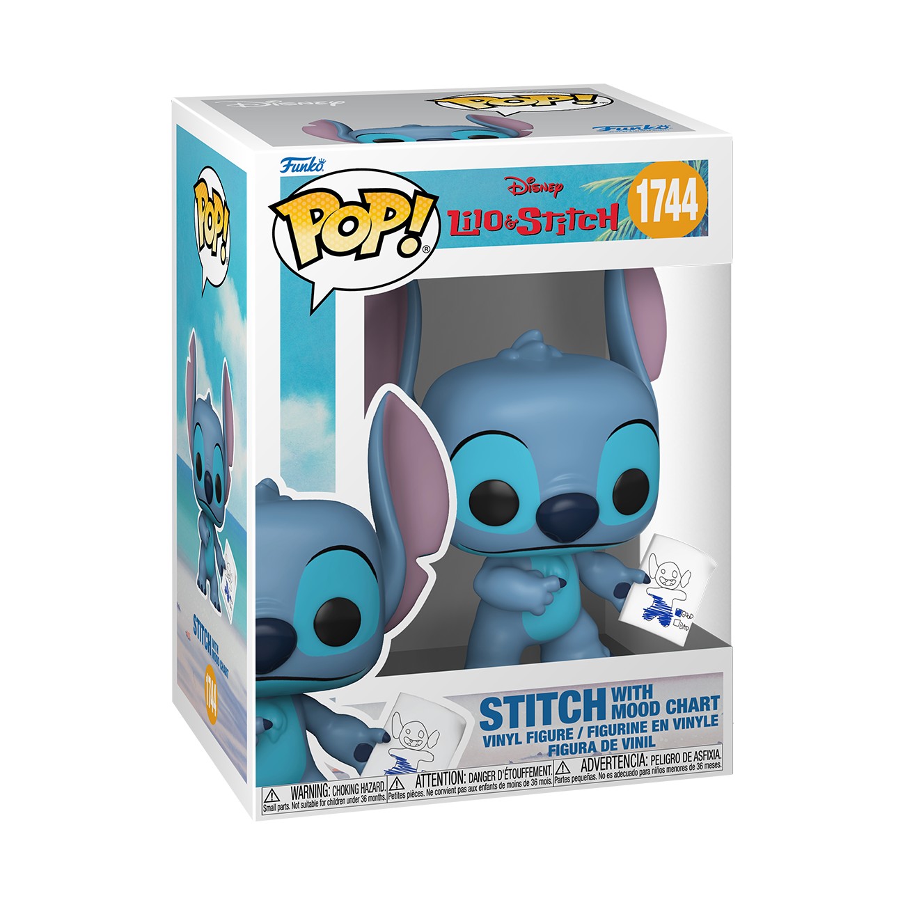 Funko Pop! Disney: Lilo & Stitch – Stitch Mood Chart #1744 With Protector