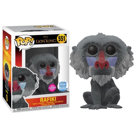Funko Pop! Disney: The Lion King - Rafiki Flocked #551 Exclusive With Protector