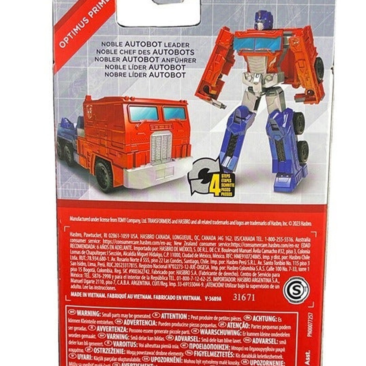 Hasbro Transformers Authentics Alpha Optimus Prime Single Figure 6 Inches