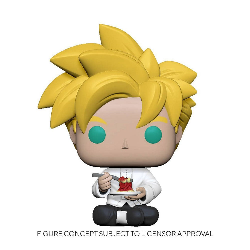 Funko Pop! Animation: Dragon Ball Z Super Saiyan Gohan with Noodles #951 With Protector