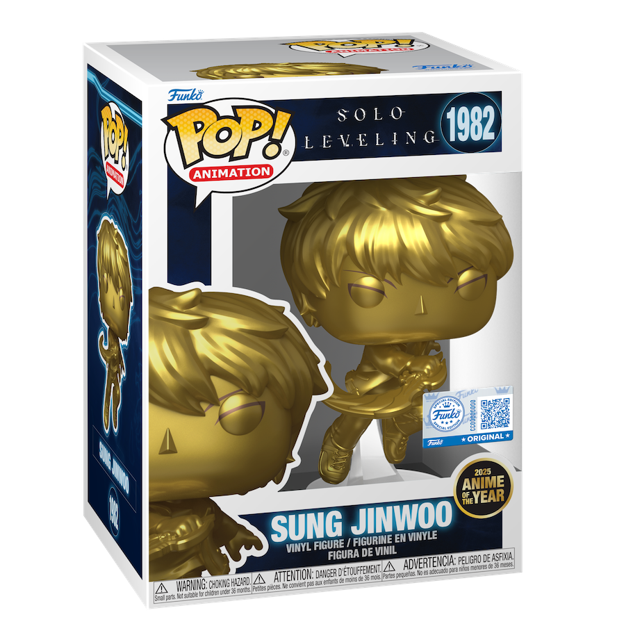 Funko Pop! Animation: Solo Leveling - Sung Jinwoo Exclusive #1982 With Protector