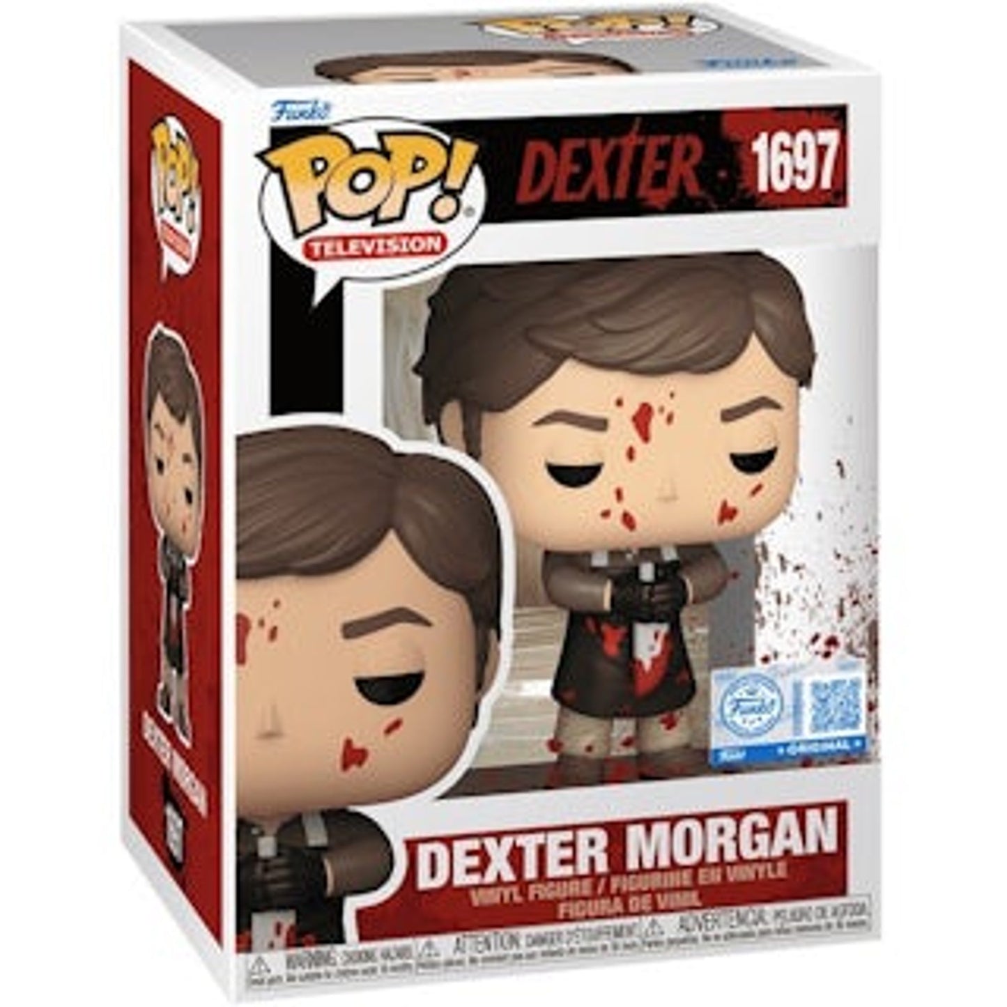 Funko Pop! Television: Dexter - Dexter Morgan Bloody #1697 Exclusive With Protector