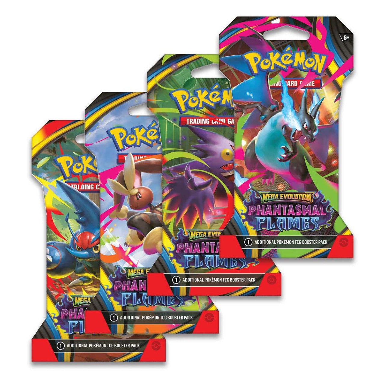 Pokémon TCG: Mega Evolution Phantasmal Flames Sleeved Booster Pack