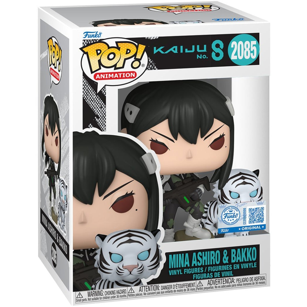 Funko Pop! Animation: Kaiju No.8 - Mina Ahiro & Bakko Exclusive #2085 With Protector