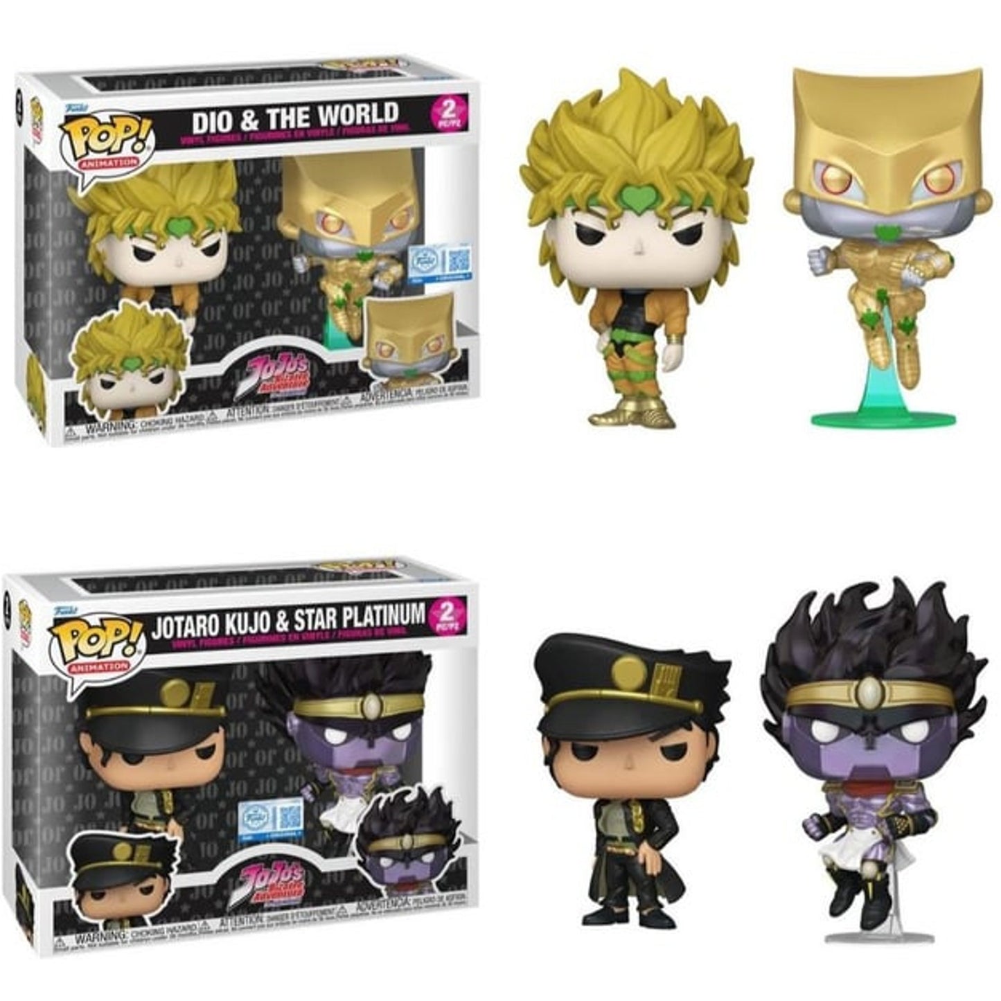 Funko Pop! Animation: JoJo's Bizarre Adventure DIO & The World 2-Pack Exclusive