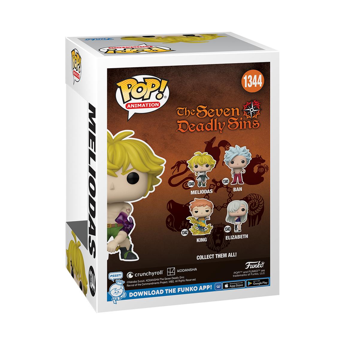 Seven Deadly Sins - Meliodas Demon Mode Px # 1344 Chase Funko Pop