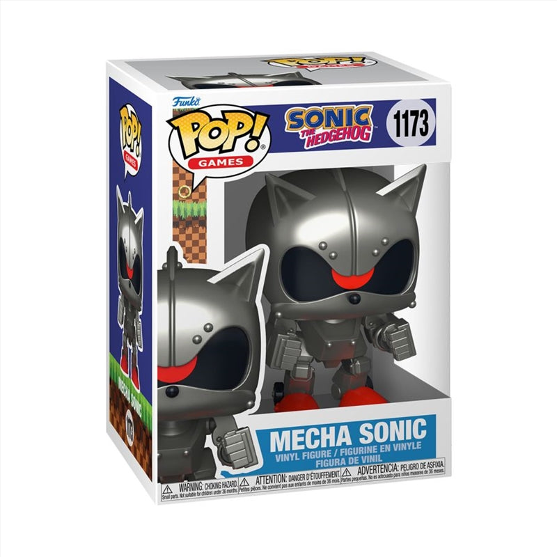 Funko Pop! Games: Sonic the Hedgehog - Mecha Sonic #1173 With Protector