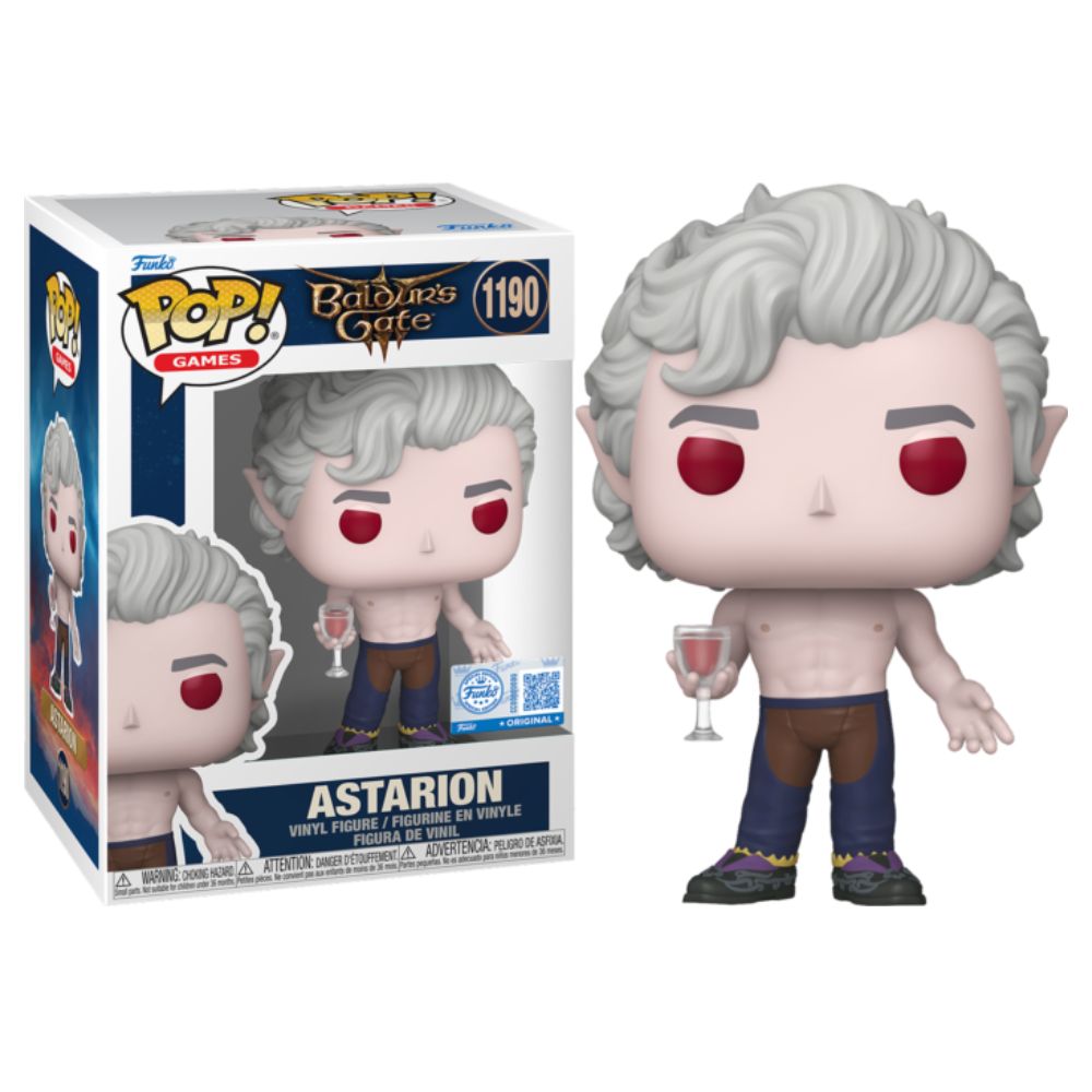 Funko Pop! Games: Baldur’s Gate 3 – Astarion (Shirtless) Exclusive #1190 With Protector